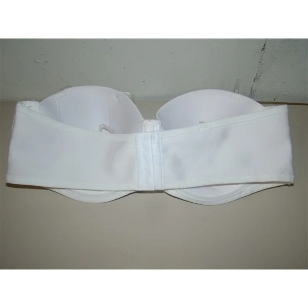 NWOT Vanity Fair 40D Beauty Back Full Figure Strapless Bra 74380 white #94496 - Picture 3 of 3